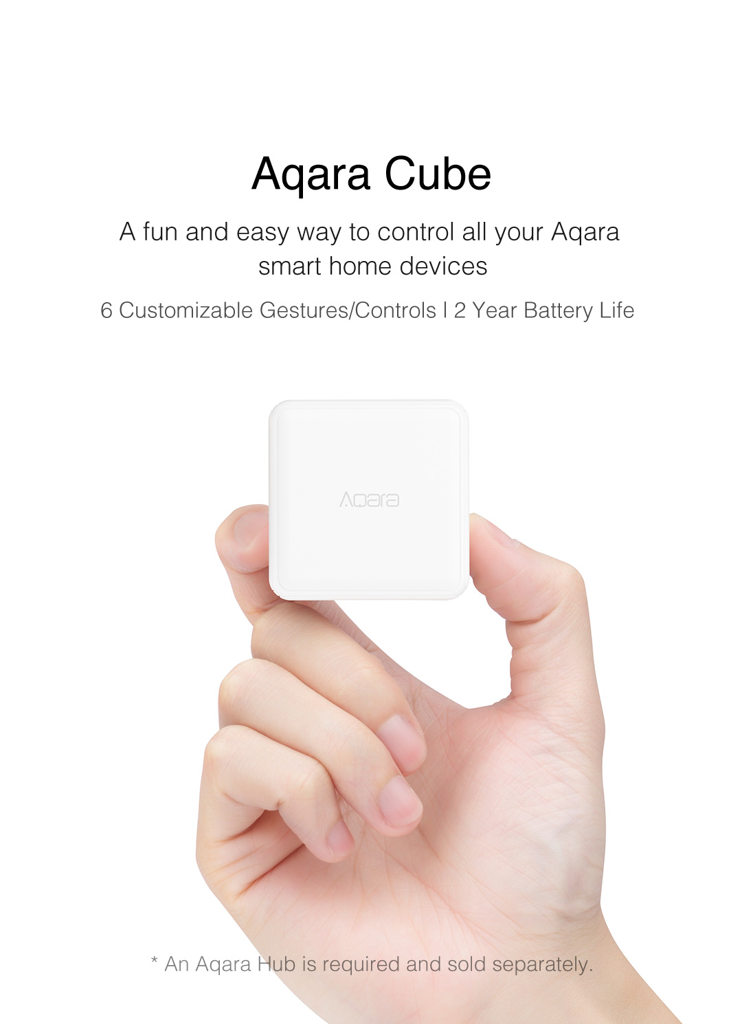 Xiaomi Aqara Magic Cube Remote Controller Sensor 6 Actions for Smart Home Device 