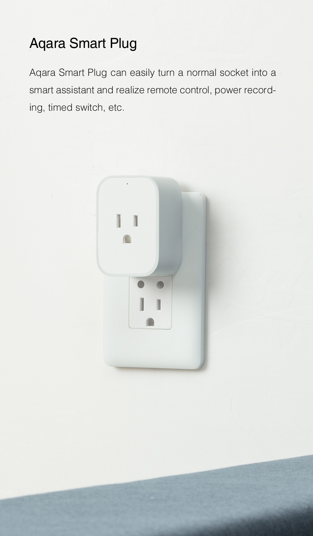 Aqara smart outlet - easily turn a normal socket into a smart assistant