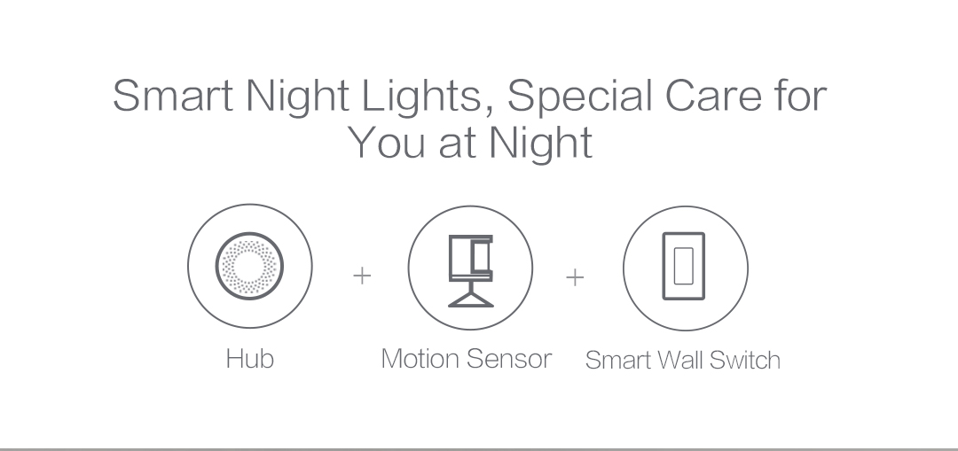 When you get up at night, the Smart Wall Switch will automatically turn on the light.