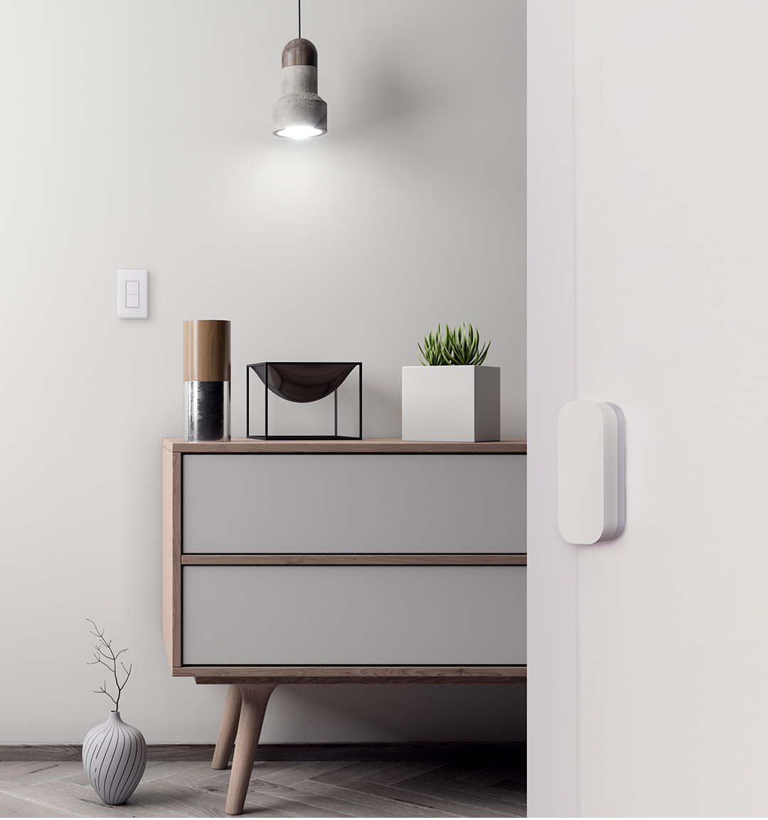 Smart lighting with our smart switch without neutral and door sensor